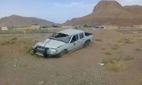 واژگونی خودروی رئیس اداره راهداری اردستان