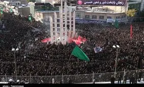 دسته بزرگ عزاداری حسینیه اعظم زنجان به روایت تصویر