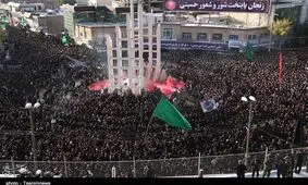 دسته بزرگ عزاداری حسینیه اعظم زنجان به روایت تصویر