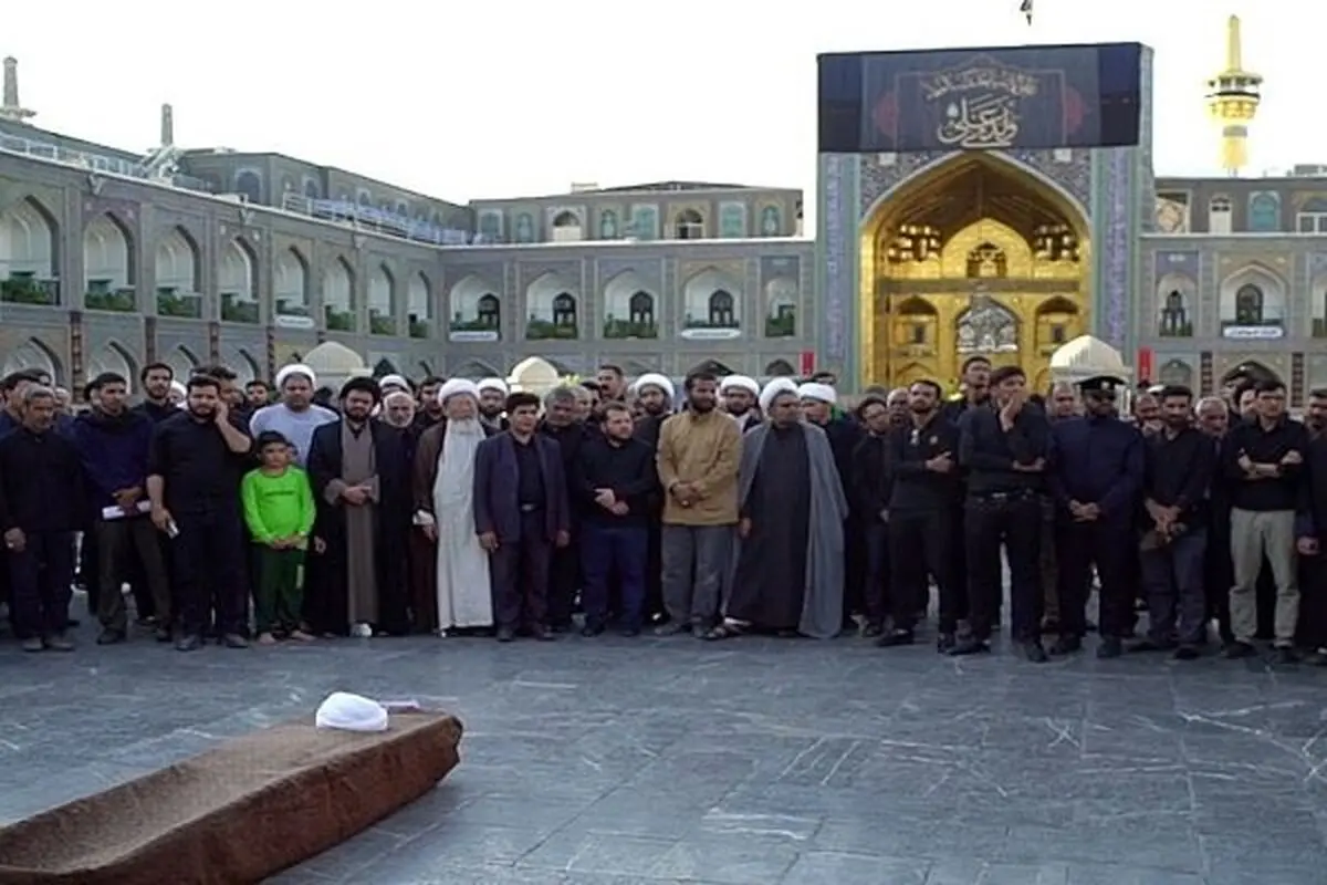 پیکر طلبه مشهدی در مشهد تشییع شد