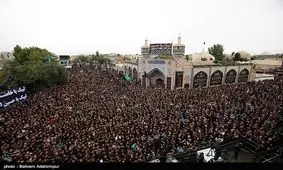 اجتماع عزاداران در روز تاسوعا به روایت تصویر