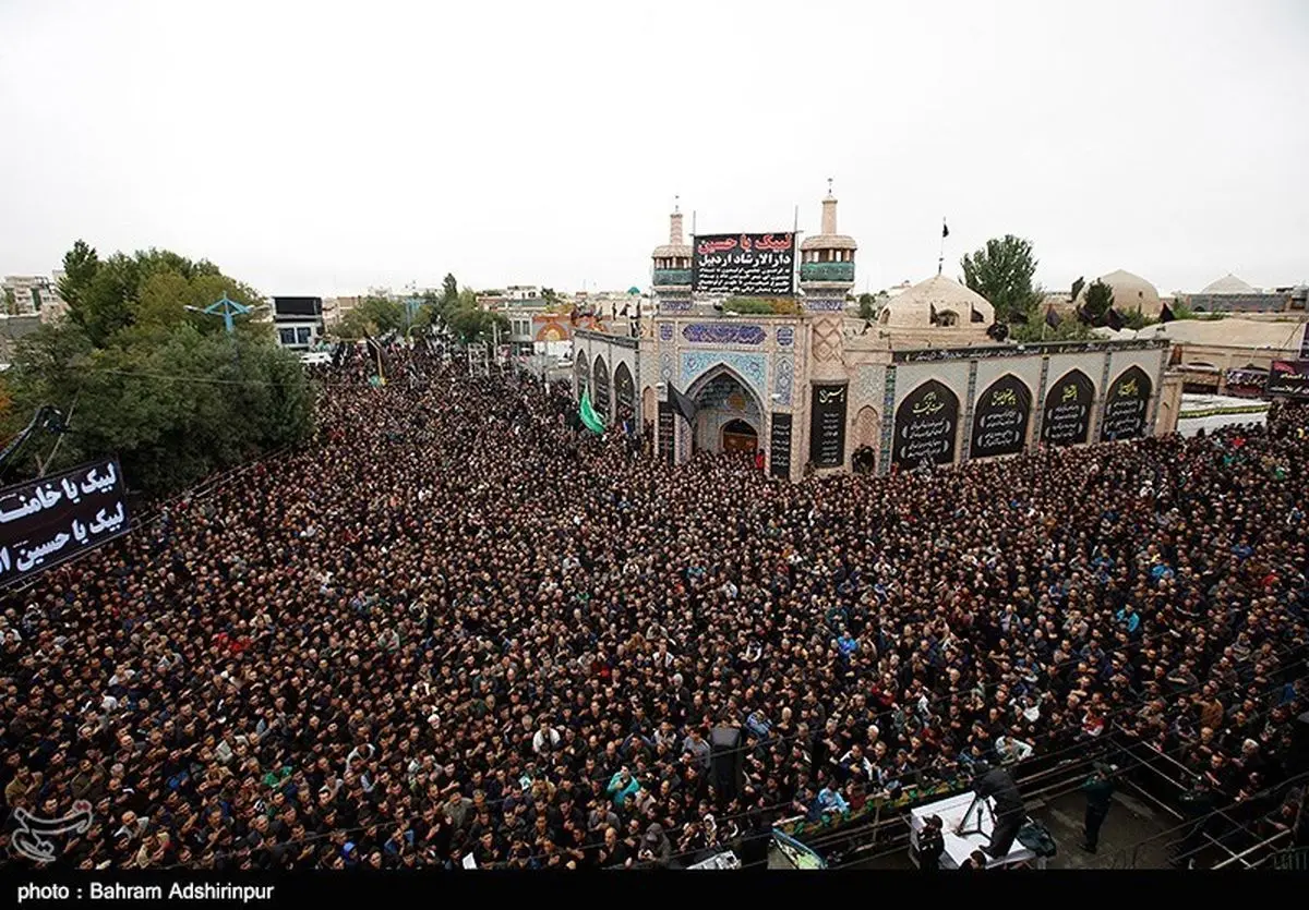 اجتماع عزاداران در روز تاسوعا به روایت تصویر