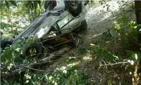 سقوط پراید به دره در مسیر کاخ ناصری