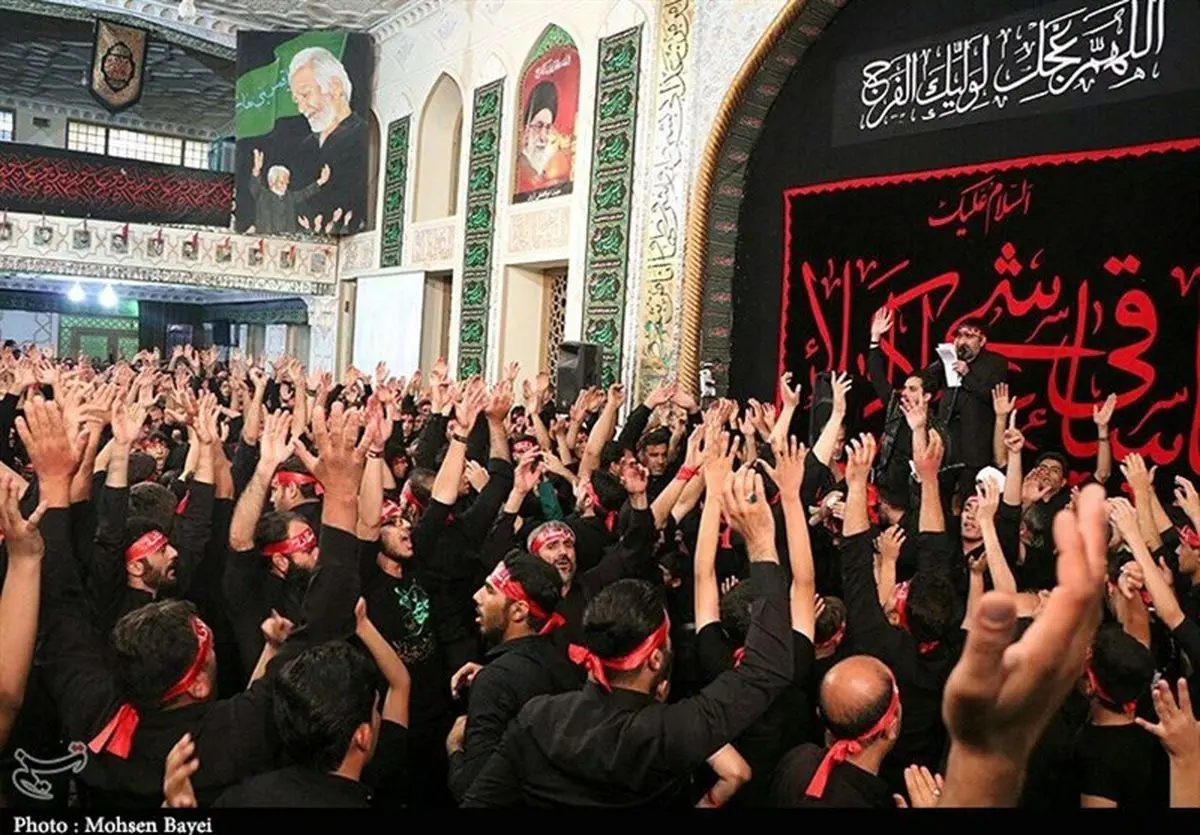 مراسم روز تاسوعا در هیئت ابوالفضلی دهنو+تصاویر