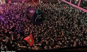 مراسم نخل‌گردانی در شب عاشورا+تصاویر