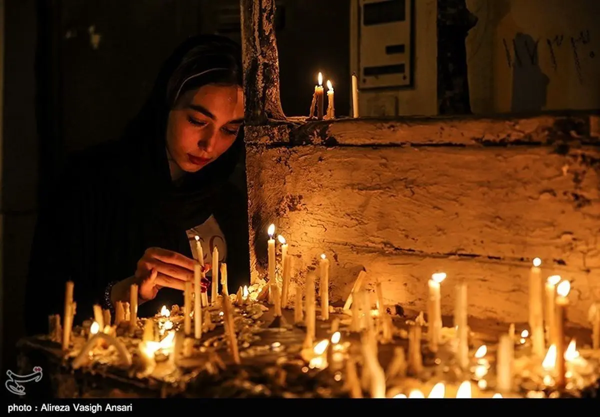 آئین شمع‌گردانی در ۴۱ مسجد بازار تبریز به‌روایت تصویر