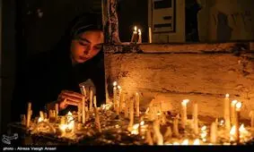 آئین شمع‌گردانی در ۴۱ مسجد بازار تبریز به‌روایت تصویر