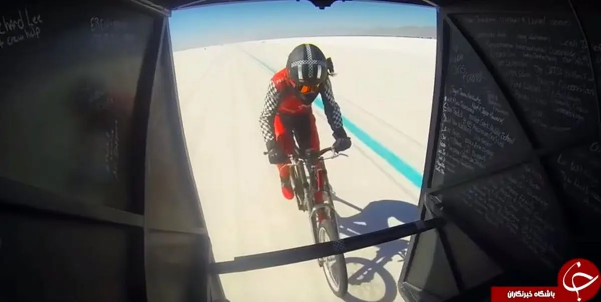 ثبت رکورد جدید سرعت دوچرخه سواری در دنیا توسط یک خانم