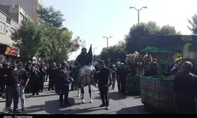 همزمان با عاشورای حسینی همدان یکپارچه به سوگ نشست+ تصاویر
