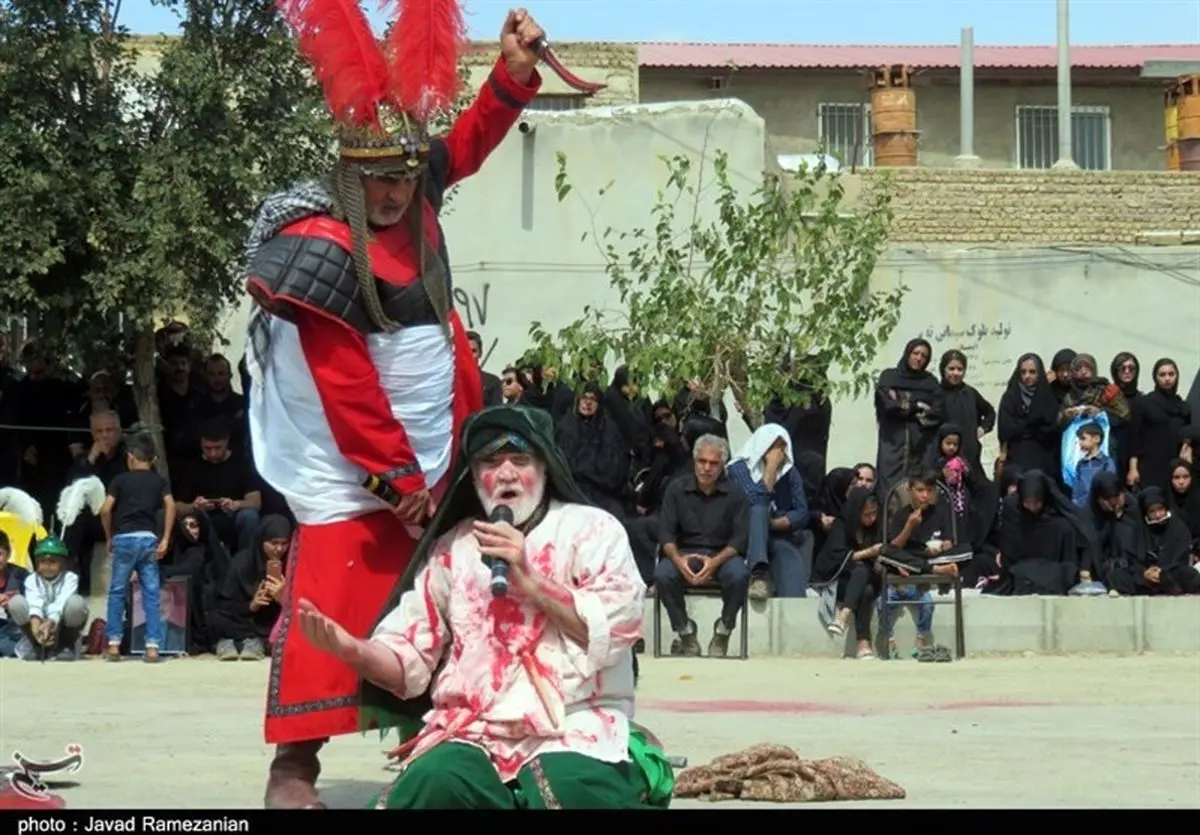 تعزیه شهادت امام حسین(ع) در "روستای بق" دامغان به روایت تصویر