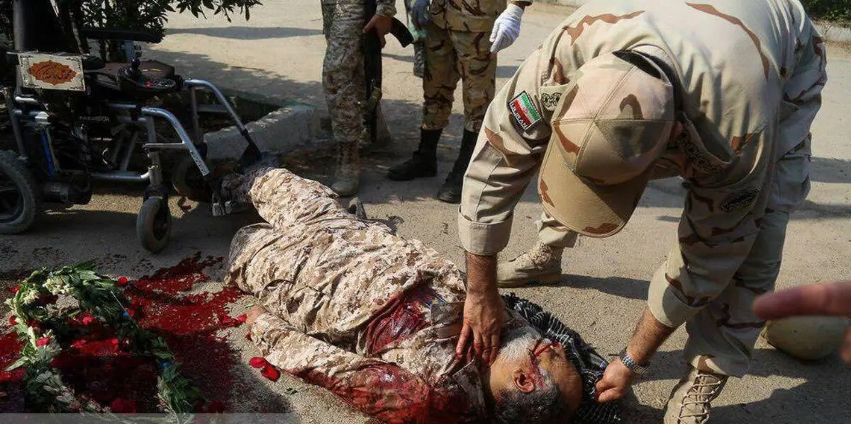 شهادت حاج حسین منجزی جانباز 75 درصد جنگ تحمیلی در حادثه تروریستی اهواز + تصویر