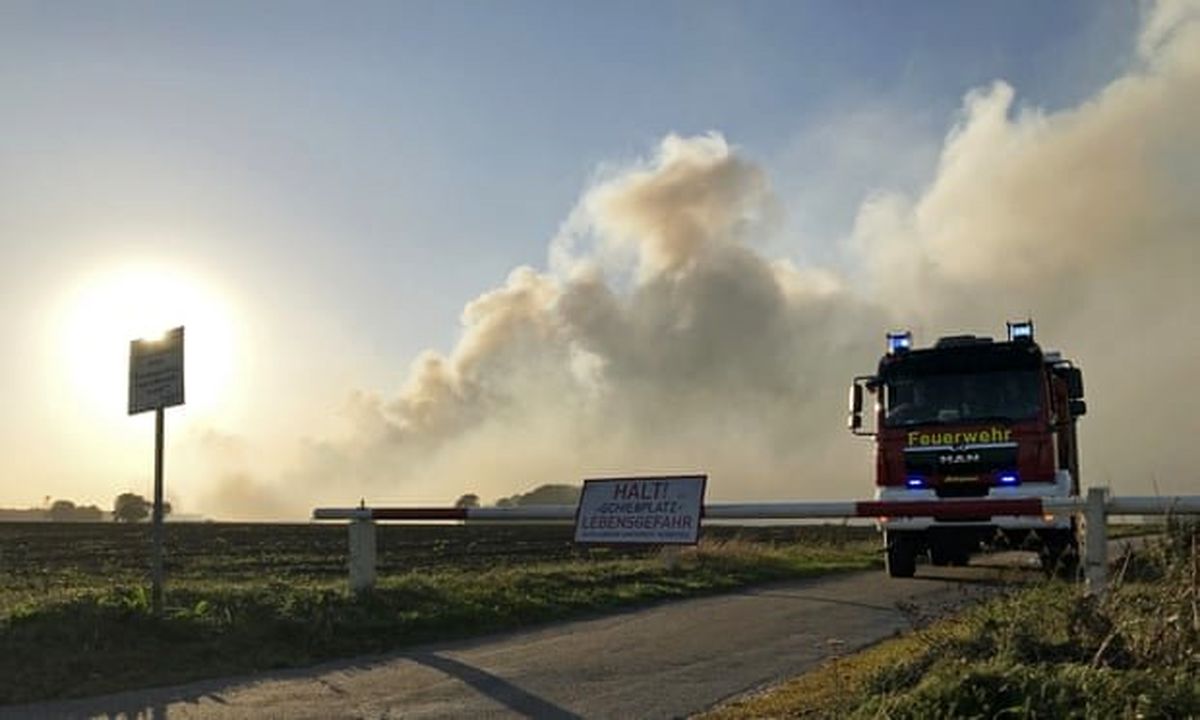 آتش‌سوزی‌های مراتع آلمان در پی آزمایش‌ موشکی