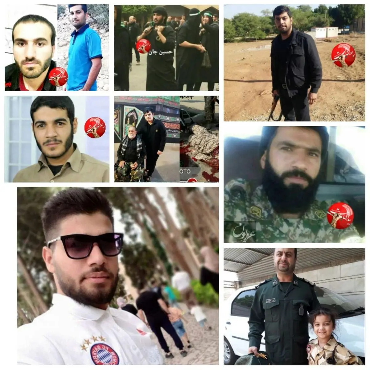 تصاویر تعدادی از شهدای حادثه امروز اهواز