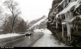کولاک شدید در ۸۰ درصد محورهای همدان/ دید رانندگان به یک متر کاهش یافت