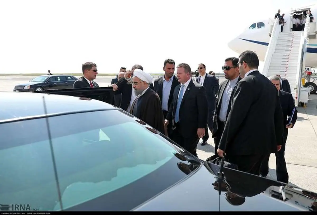 سخنان مهم روحانی در بدو ورود به آمریکا