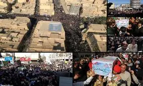 وداع بسیار باشکوه با شهدای اهواز + عکس
