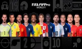 تیم منتخب سال ۲۰۱۸ از سوی FIFA معرفی شد