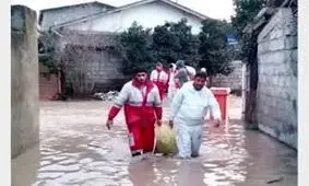 ادامه امدادرسانی به سیل زدگان روستای گنجه
