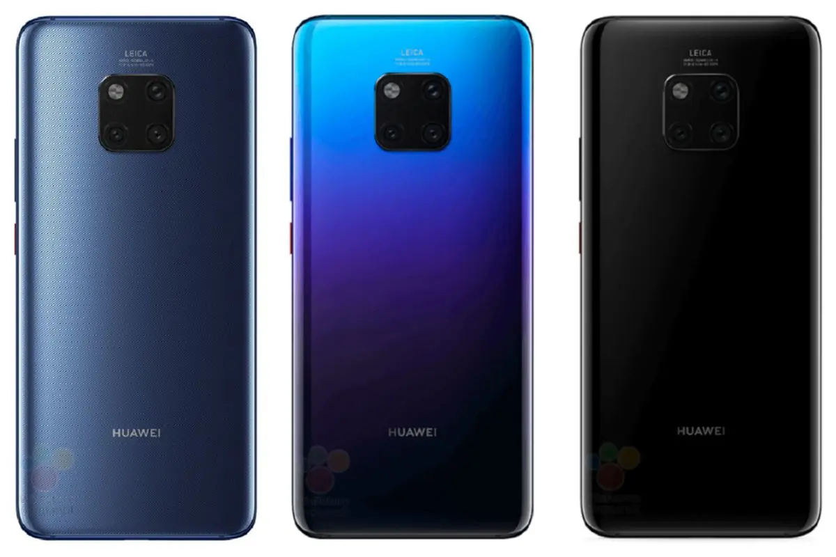 پرچمدار Mate 20 Pro هوآوی در تصاویر رندری رسمی تأیید شد