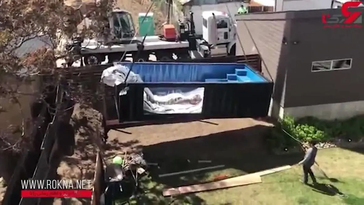 تبدیل یک کانکس به استخری مجهز +فیلم