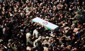 تشییع باشکوه شهید حادثه تروریستی اهواز در سبزوار+فیلم