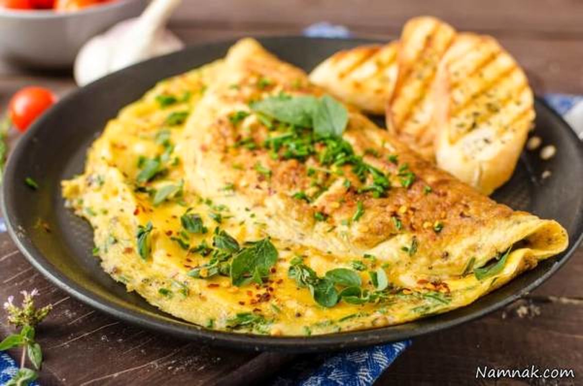 املت اسفناج و گوجه فرنگی صبحانه بیماران دیابتی
