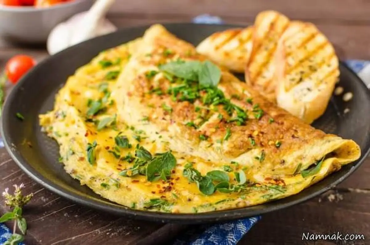 املت اسفناج و گوجه فرنگی صبحانه بیماران دیابتی