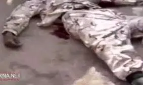 لحظه تماس مرموز با موبایل جسد عامل حمله تروریستی اهواز + فیلم