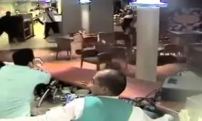 رستوران کشتی موقع طوفان!