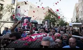چهره‌ها در تشییع پیکر مرحوم یدالله صمدی/ گزارش تصویری