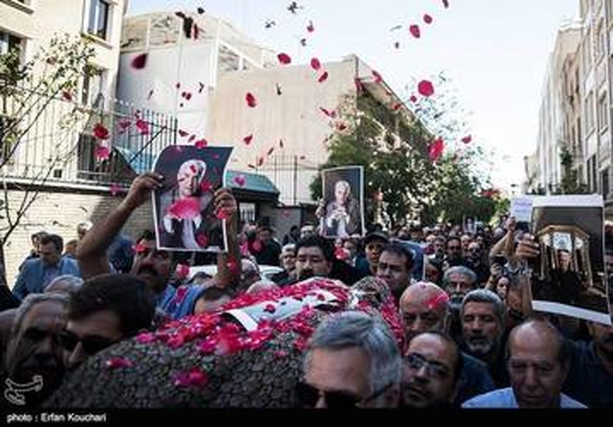 چهرهها در تشییع پیکر مرحوم یدالله صمدی/ گزارش تصویری