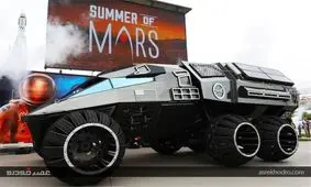 حرکت مریخ نورد بزرگ ناسا در خیابان‌