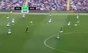 گل رحیم استرلینگ به برایتون (منچستر سیتی 1_0 برایتون)