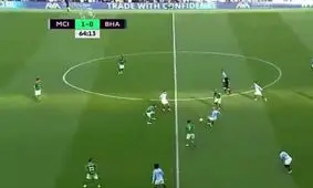 گل سرخیو آگوئرو به برایتون (منچستر سیتی 2_0 برایتون)