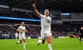 غلبه برنلی بر کاردیف در ولز