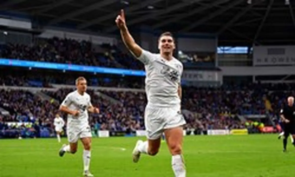 غلبه برنلی بر کاردیف در ولز