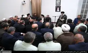 دیدار رهبر انقلاب با دست‌اندرکاران برگزاری حج + تصویر