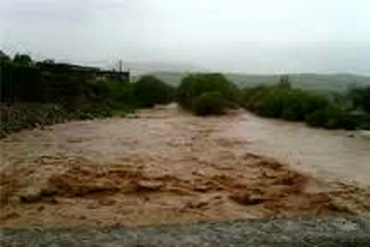 ویدئو/لحظه شروع سیل در روستای شرکانلو شیروان