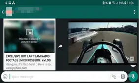 واتس اپ قابلیت پخش ویدیوی تصویر در تصویر را ارائه کرد