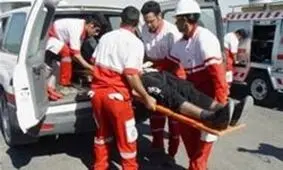 مصدومیت 56 مسافر به دلیل انحراف اتوبوس و برخورد با گاردریل در قزوین
