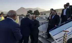 وزیر صنعت و سرپرست وزارت تعاون وارد کرمانشاه شدند