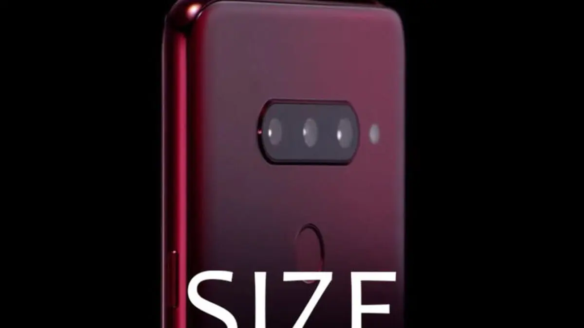 مقایسه‌ی ابعاد LG V40 تینکیو با رقبای پرچمدار