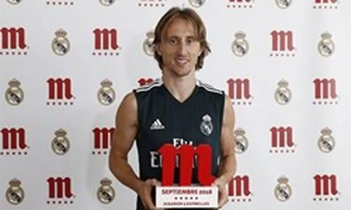 مودریچ بهترین بازیکن ماه رئال شد+عکس