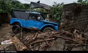 سیلاب راه ارتباطی ۹ روستا را در رحیم آباد رودسر قطع کرد