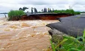 طغیان رودخانه‌های چابکسر در پی بارش شدید باران