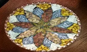 تزیین آجیل شب یلدا و عید عروس خانم ها