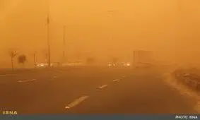 ویدئو/طوفان شن جاده سرخس