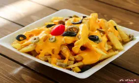 طرز تهیه سیب زمینی با سس پنیر چدار