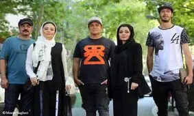 موتور سواری یکتا ناصر و سعید آقاخانی / عکس