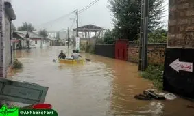 عکس/ قایق‌سواری در خیابان‌های رودسر